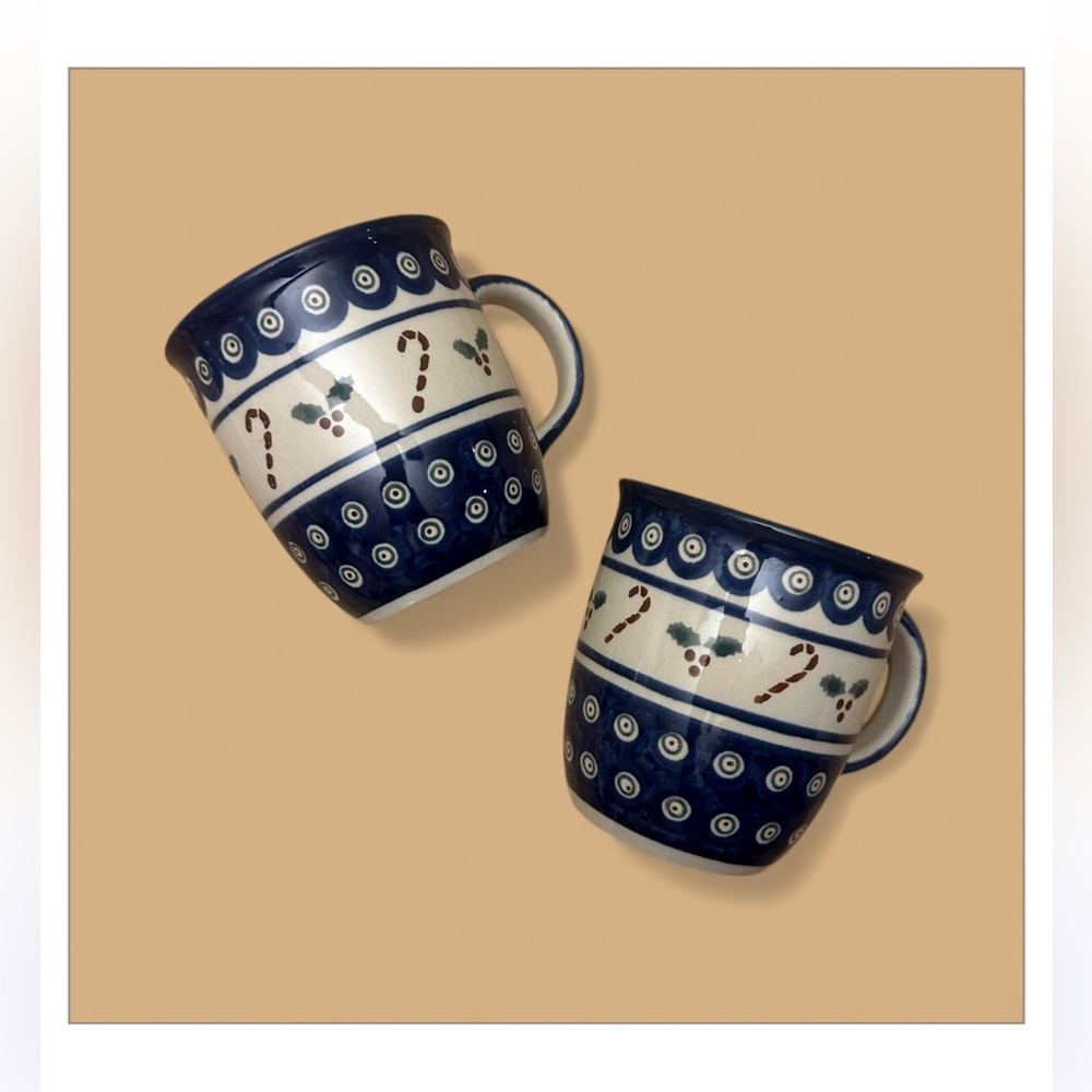 BOLESLAWIEC POLISH POTTERY mugs